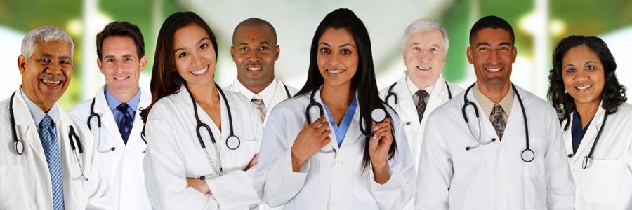 A group of medical professionals standing together.