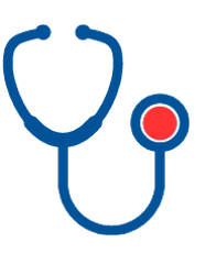 Icon depicting a stethoscope